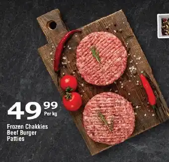 Oxford Freshmarket Frozen Chakkies Beef Burger Patties offer