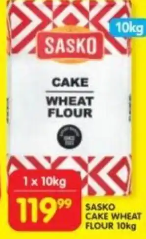 Shoprite SASKO CAKE WHEAT FLOUR 10kg offer