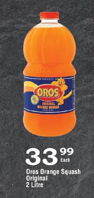 Oxford Freshmarket Oros Orange Squash Original 2 Litre offer