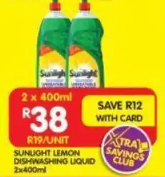 Shoprite SUNLIGHT LEMON DISHWASHING LIQUID offer