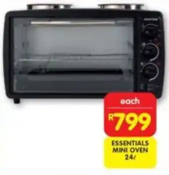 Shoprite ESSENTIALS MINI OVEN 24L offer