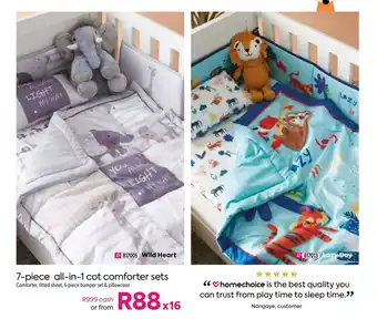 HomeChoice 7-Piece All-in-1 Cot Comforter Set offer