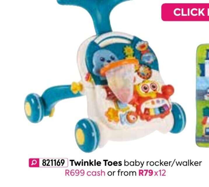 HomeChoice Twinkle Toes Baby Rocker / Walker offer