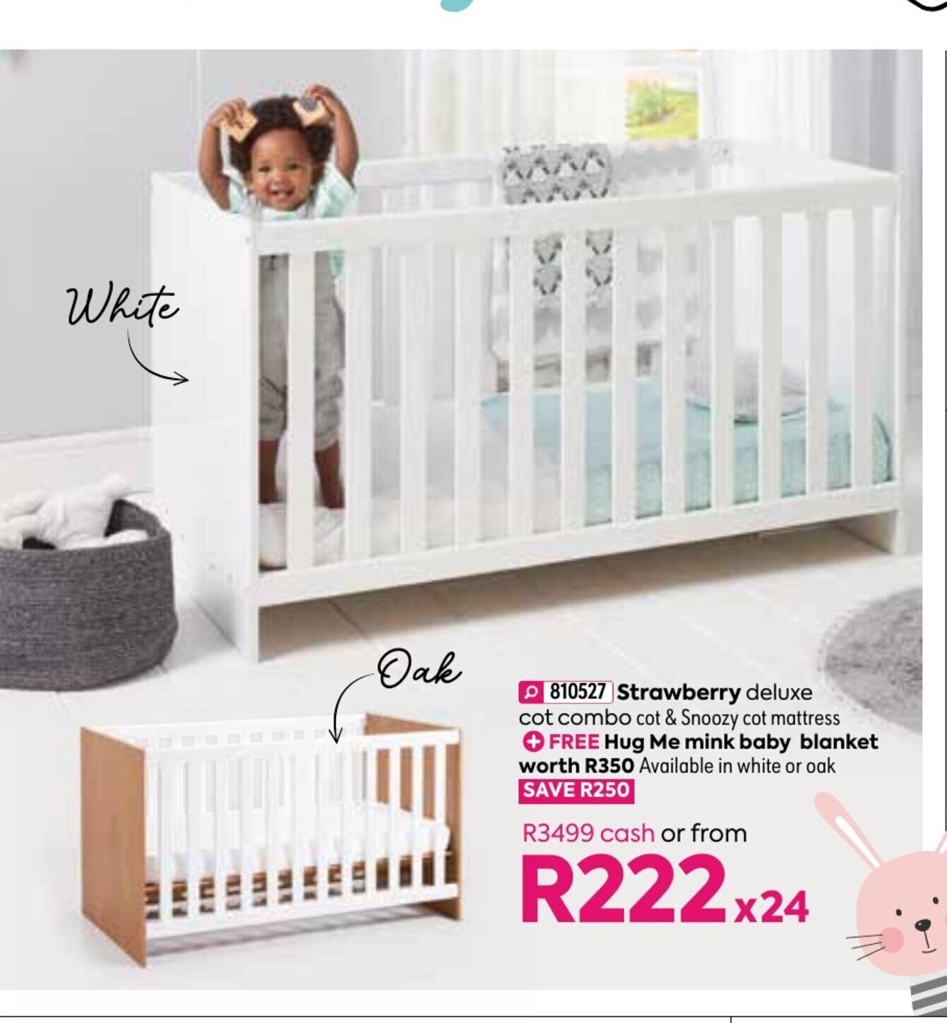 Strawberry Deluxe Cot Combo offer at HomeChoice