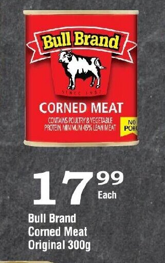 Oxford Freshmarket Bull Brand Corned Meat Original 300g offer