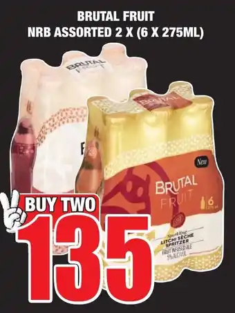 Boxer Liquors BRUTAL FRUIT NRB ASSORTED 2 X (6 X 275ML) offer