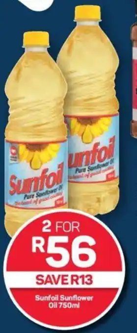 Pick n Pay Sunfoil Sunflower Oil 750ml offer