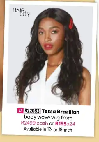 HomeChoice Tessa Brazilian Body Wave Wig offer