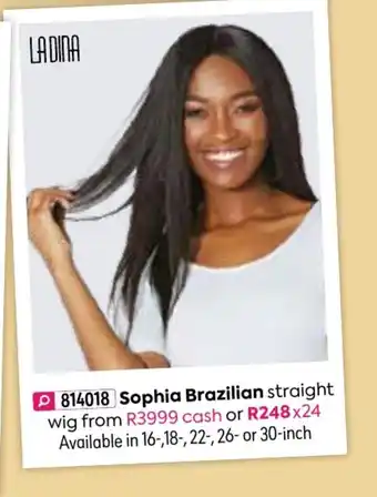 HomeChoice Sophia Brazilian Straight Wig offer