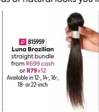 HomeChoice Luna Brazilian Straight Bundle offer