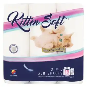 Pick n Pay Liquor Kitten Soft 2 Ply 350 Sheets 18 Pack offer