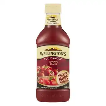 Pick n Pay Liquor Wellington's New Recipe Tomato Sauce 700ml offer