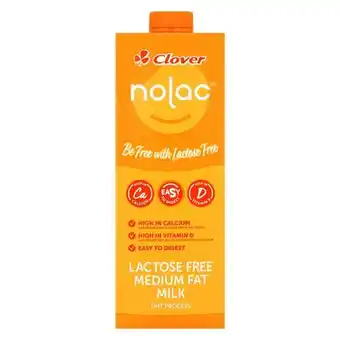 Pick n Pay Liquor Clover Nolac UHT Lactose Free Milk 1L offer