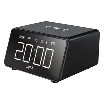 Aim Intelli Set Alarm Clock Radio With Wireless & Usb Charging