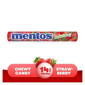 Pick n Pay Liquor Mentos Strawberry Roll 38g offer