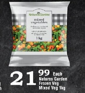 Oxford Freshmarket Natures Garden Frozen Veg Mixed Veg 1kg offer
