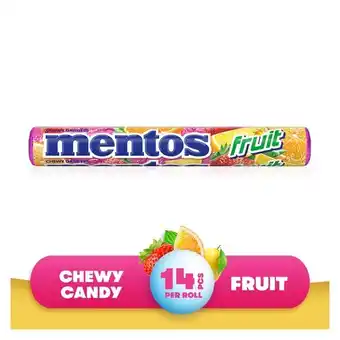 Pick n Pay Liquor Mentos Chewy Sweet Candy Fruit 14 Pieces offer