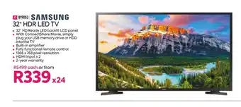HomeChoice Samsung - 32" HDR LED TV offer