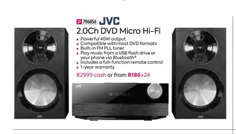 HomeChoice JVC - 2.0Ch DVD Micro Hi-Fi offer