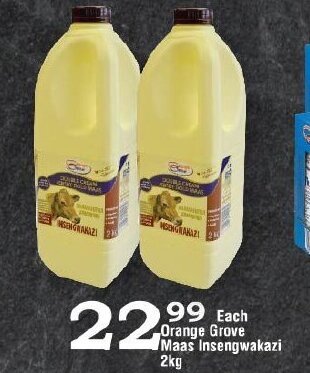 Oxford Freshmarket Orange Grove Maas Insengwakazi 2kg offer