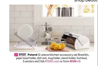 HomeChoice Poland 12-Piece Kitchen Accessory Set offer
