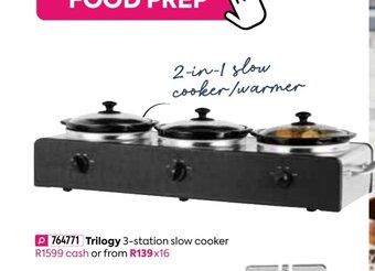 Trilogy 3-Station Slow Cooker