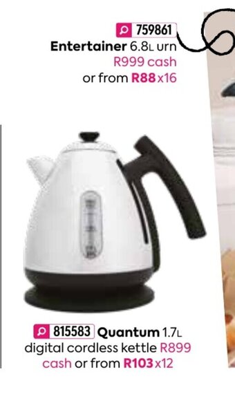 Quantum 1.7L Digital Cordless Kettle