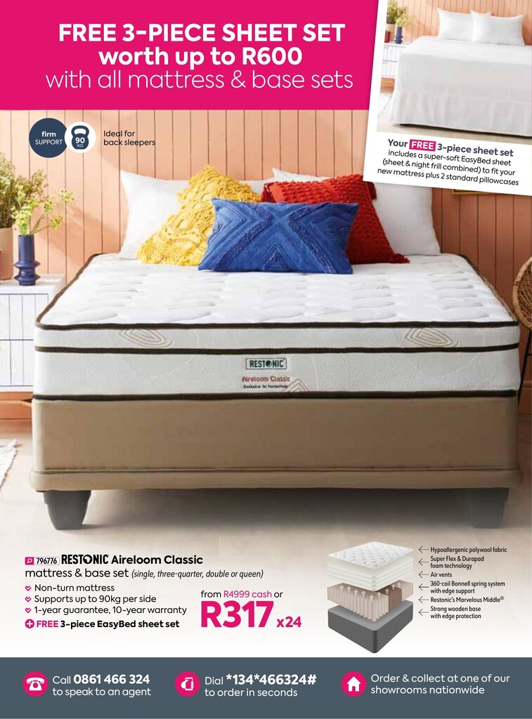 HomeChoice Restonic Aireloom Classic offer