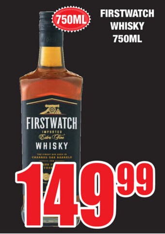 Boxer Liquors Firstwatch Whisky 750ml offer