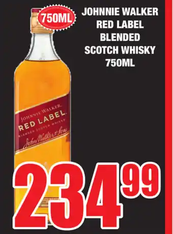 Boxer Liquors Johnnie Walker Red Label Blended Scotch Whiskey 750ml offer
