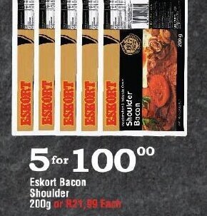 Oxford Freshmarket Eskort Bacon Shoulder 200g offer