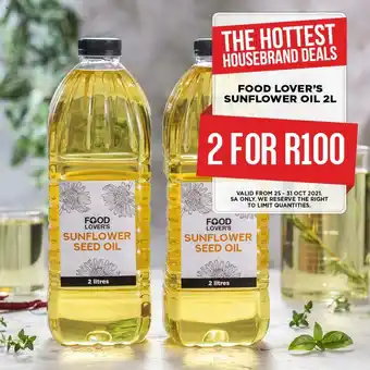 Food Lover's Market Food Lover's Sunflower Oil 2L offer