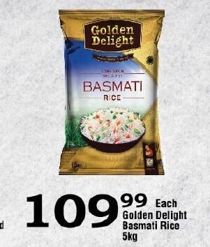 Oxford Freshmarket Golden Delight Basmati Rice 5kg offer