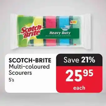 Makro Scotch Brite Multi-coloured Scourers offer