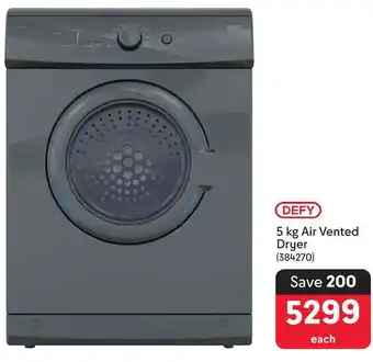 Makro DEFY 5 kg Air Vented Dryer offer