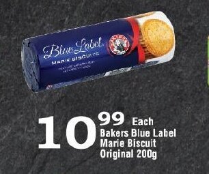 Bakers Blue Label Marie Biscuits Original 200g