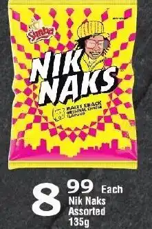 Nik Naks Assorted 135g