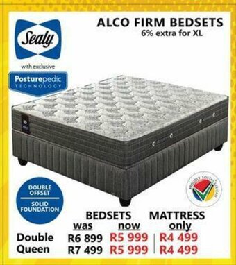 Tafelberg Furnishers Sealy - Alco Firm Bedsets - Queen offer