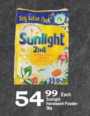 Oxford Freshmarket Sunlight Handwash Powder 3kg offer