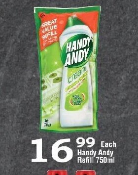 Oxford Freshmarket Handy Andy Refill 750ml offer