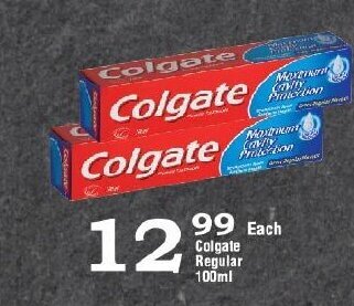 Oxford Freshmarket Colgate Regular 100ml offer