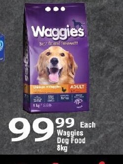 Oxford Freshmarket Waggies Dog Food 8kg offer