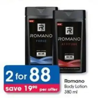 Clicks Romano Body Lotion 380 offer