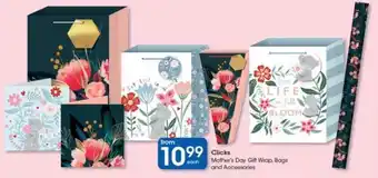 Clicks Clicks Mother's Day Gift Wrap, Bags and Accessories offer