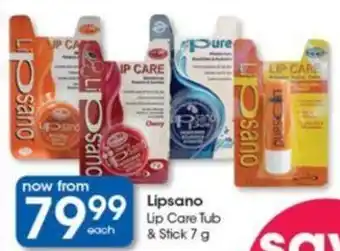 Clicks Lipsano Lip Care Tub & Stick 7 g offer