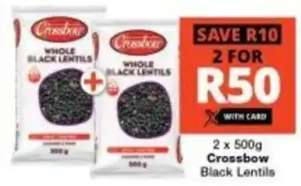 2x500g Crossbow Black Lentils