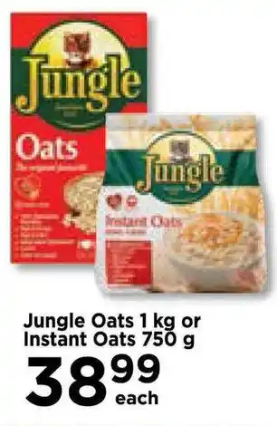 Food Lover's Market Jungle Oats 1 kg or Instant Oats 750 g offer