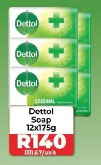 1UP Dettol Soap 12x175g offer