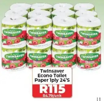 1UP Twinsaver Econo Toilet Paper 1ply 24'S offer