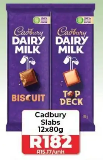 1UP Cadbury Slabs 12x80g offer